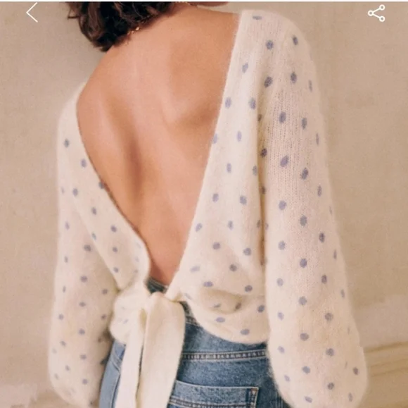 Sezane Pull Alban jumper sweater Wool mohair NWT size XS - Picture 2 of 14